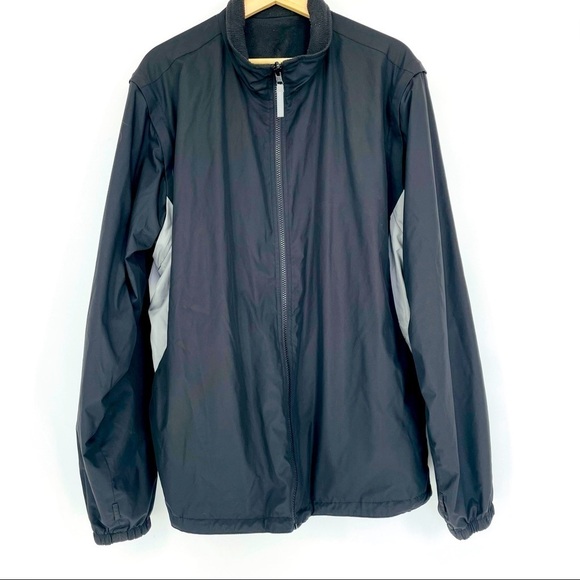 Men’s North End Black Grey Zip  Spring Fall Jacket - Picture 1 of 13